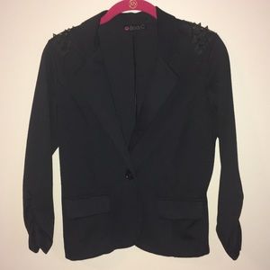 Studded Gold Spikes Black Blazer Body Central Size Medium